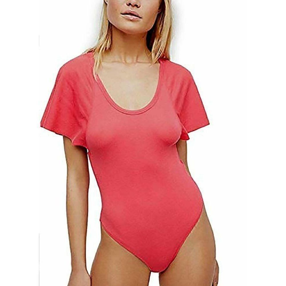 Free People NEW Scoop-Neck Thong Bodysuit XS